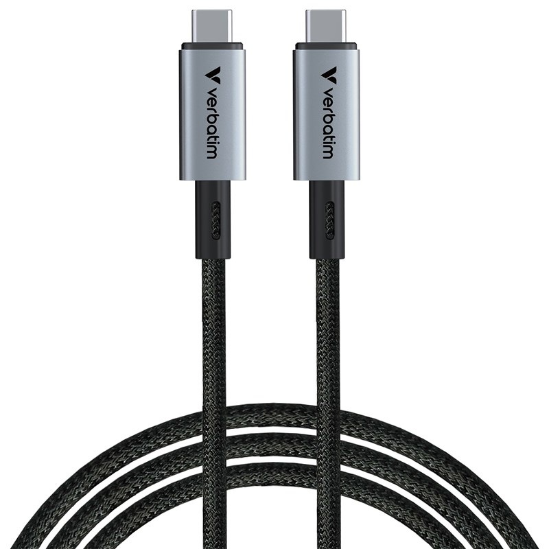 Kabel Verbatim Sync & Charge USB-C/USB-C 240W 40 Gbps 1,2m - černý