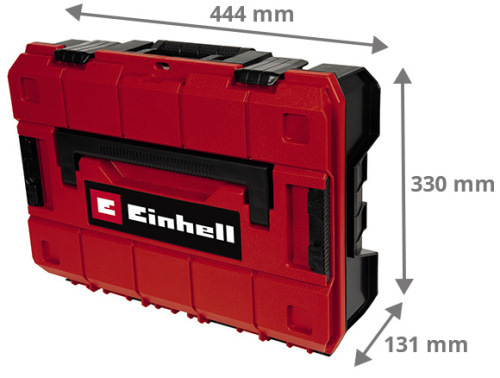 Kufr na nářadí Einhell Expert E-Case S-F 4540019 Kufr Einhell E-Case S-F – detail odolné konstrukce a uzamykacího systému.