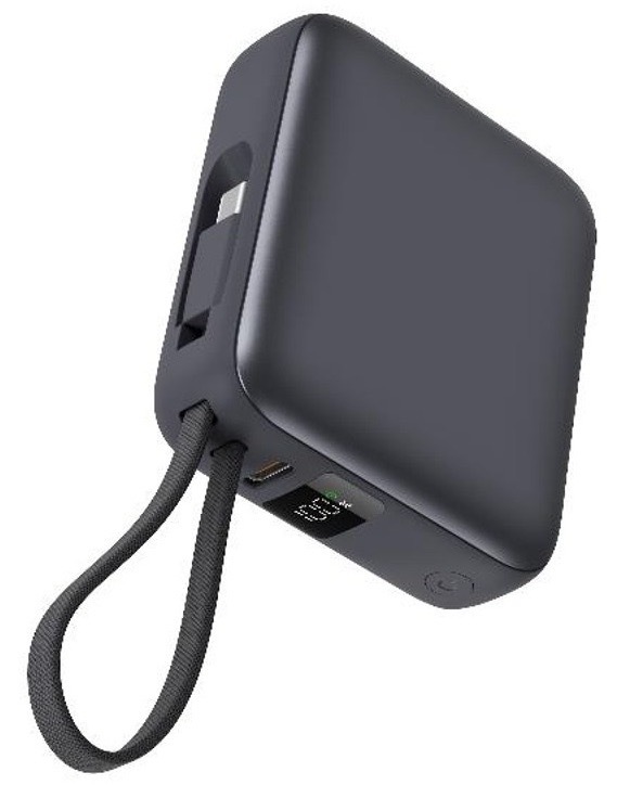 Powerbanka Celly s kapacitou 10 000 mAh, černá barva