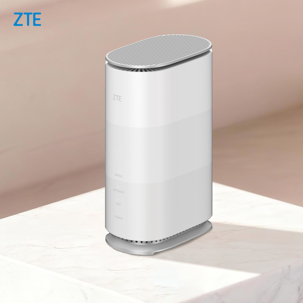 Router ZTE G5 Air 5G CPE bílý Lifestylová fotka Routeru ZTE G5 Air 5G CPE v interiréu