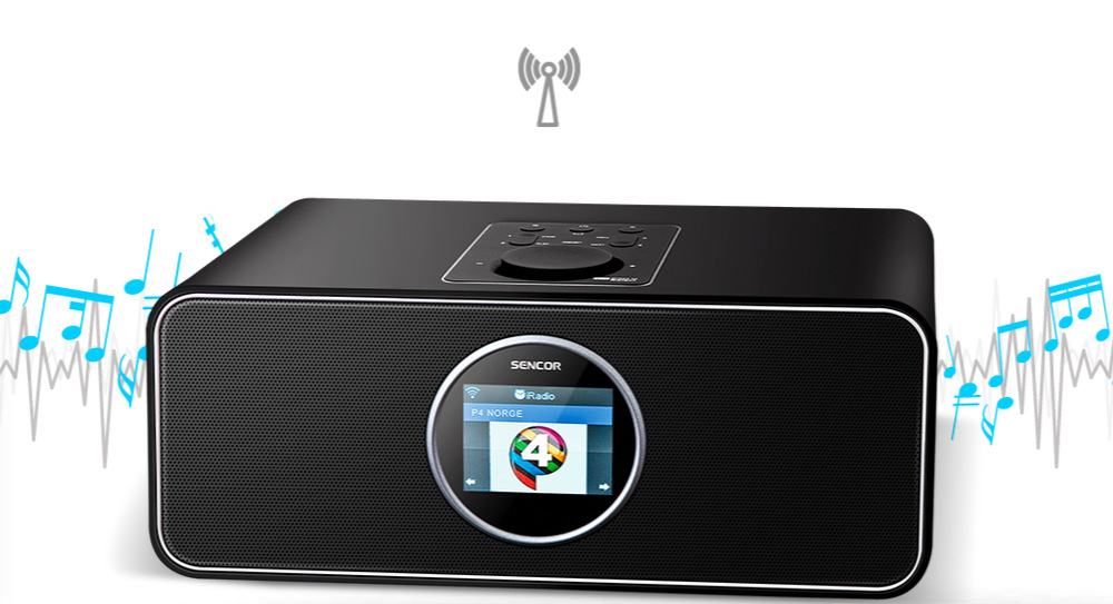 Internetový radiopřijímač s DAB+ Sencor SIR 6000WDB černý Internetový radiopřijímač s DAB+ Sencor SIR 6000WDB černý