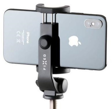 Selfie tyč FIXED Snap Lite s tripodem a bezdrátovou spouští černá