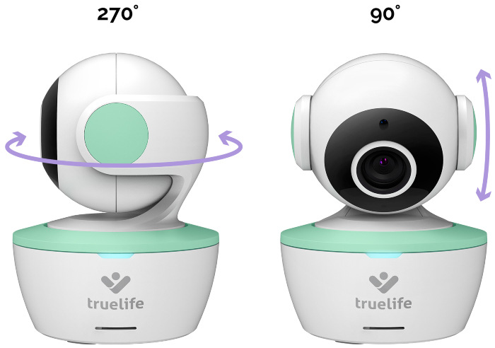 Dětská elektronická chůva TrueLife NannyCam R360 bílá TrueLife NannyCam R360, bílá