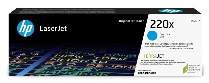 Toner HP 220X, 5 500 stran azurový