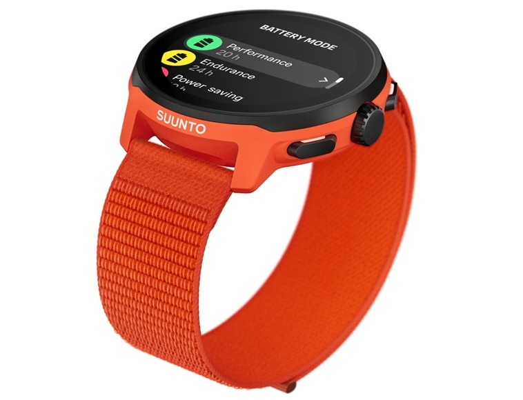 Chytré hodinky Suunto Run s textilním páskem oranžové