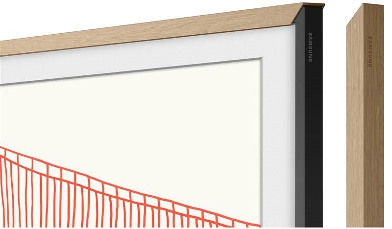 Výměnný rámeček Samsung pro Frame TV s úhlopříčkou 85" (2021), Rovný design - týkový