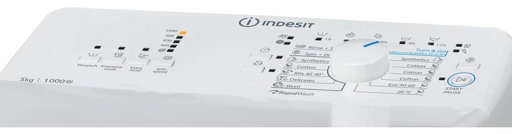 Pračka Indesit BTW L50300 EU/N, vrchem plněná, bílá