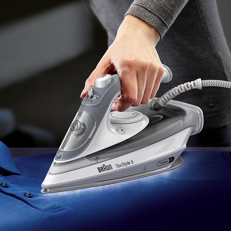 Žehlička Braun TexStyle 5 SI5078.GY šedá Žehlička Braun TexStyle 5 SI5078.GY šedá