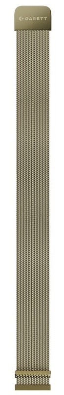 Řemínek Garett pro hodinky s šířkou 20 mm, zlatá barva