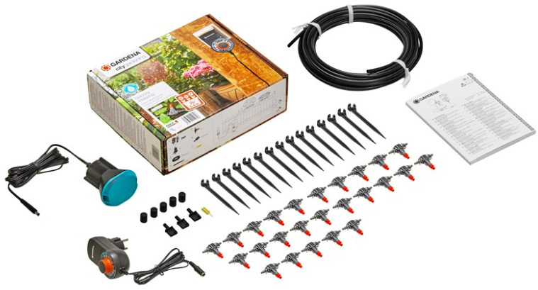 Sada pro zavlažování Gardena 01407 pro květinové truhlíky s čerpadlem a kapači