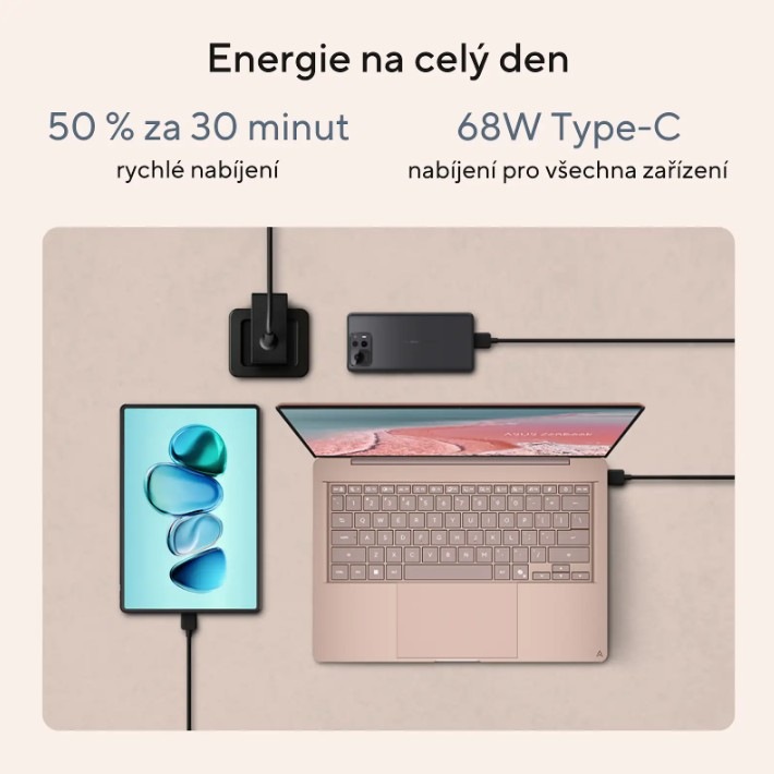 ASUS Zenbook 14 a nabíječka