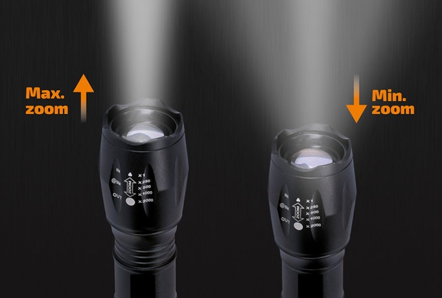 Svítilna Solight 300 lm, Cree, fokus, Li-Ion, USB nabíjení, power banka černá Svítilna Solight 300 lm, Cree, fokus, Li-Ion, USB nabíjení, power banka - černá