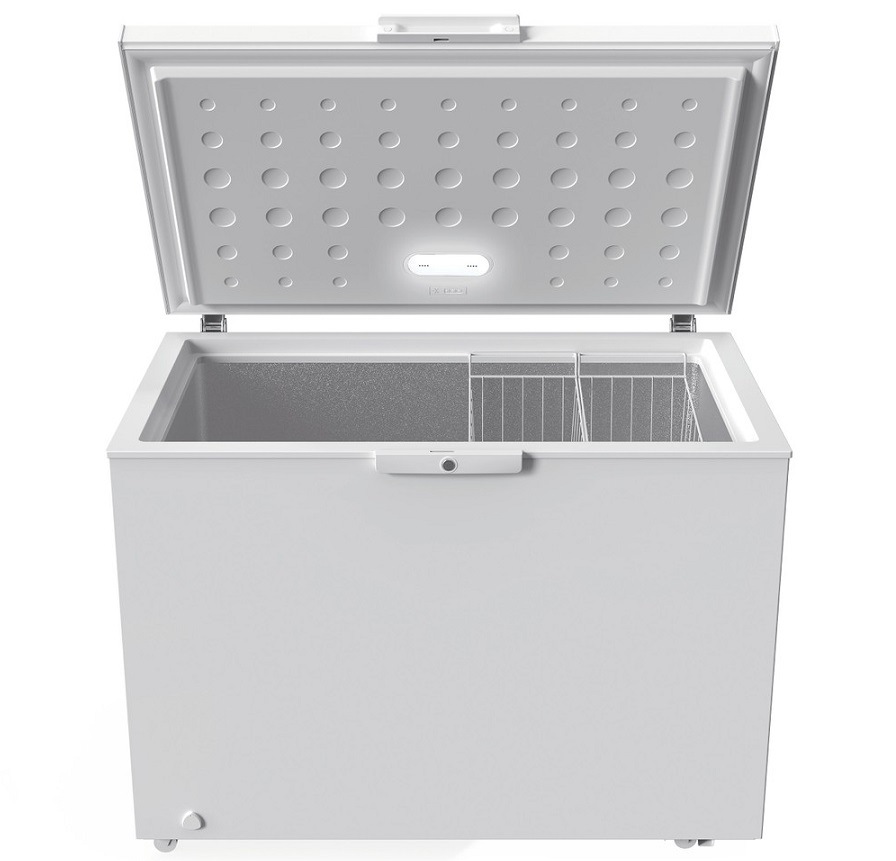 Mraznička Whirlpool W3RHS30EW bílá Otevřená pultová mraznička Whirpool s osvětlením a dvěma koši