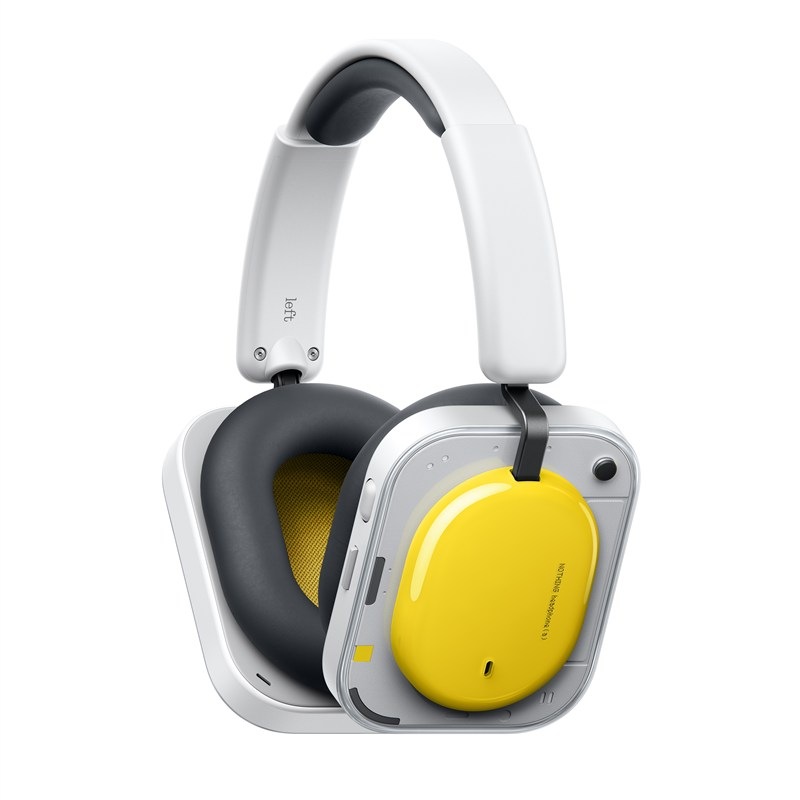 Sluchátka Nothing Headphone (a) B186 ve žluté barvě.