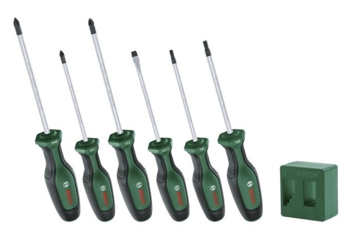 Sada šroubováků Bosch z kvalitní oceli S2, ergonomické rukojeti