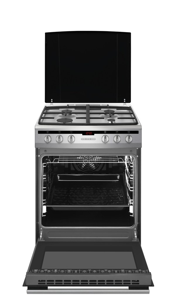 Sporák K60 Amica SPA 6110 TZX PIZZA - otevřená dvířka trouby