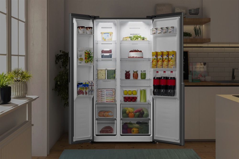 Americká lednice Gorenje G400 NRS917D41X nerez Americká chladnička Gorenje NRS917D41X v kuchyni