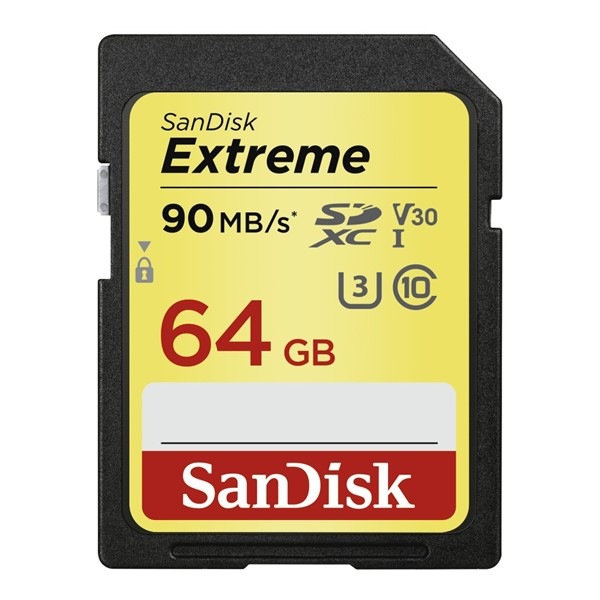 Paměťová karta SANDISK SDXC Extreme 64GB UHS-I U3 (150R/60W)
