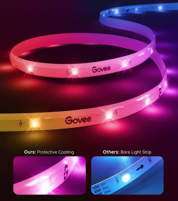 LED pásek Govee WiFi RGBIC Smart PRO, 5m - extra odolný LED pásek Govee WiFi RGBIC Smart PRO, 5m - extra odolný