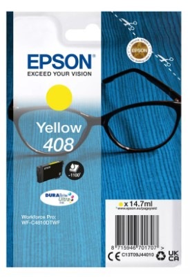 Inkoustová náplň Epson 408 DURABrite Ultra, 1100 stran žlutá