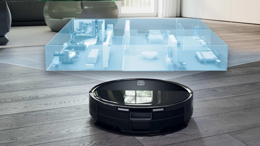 HG230H 011 vysavač na podlaze a virtuální mapa bytu