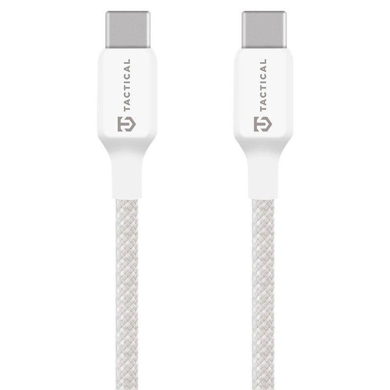 Kabel Tactical Stitch Thread USB-C/USB-C 0,3m - bílý