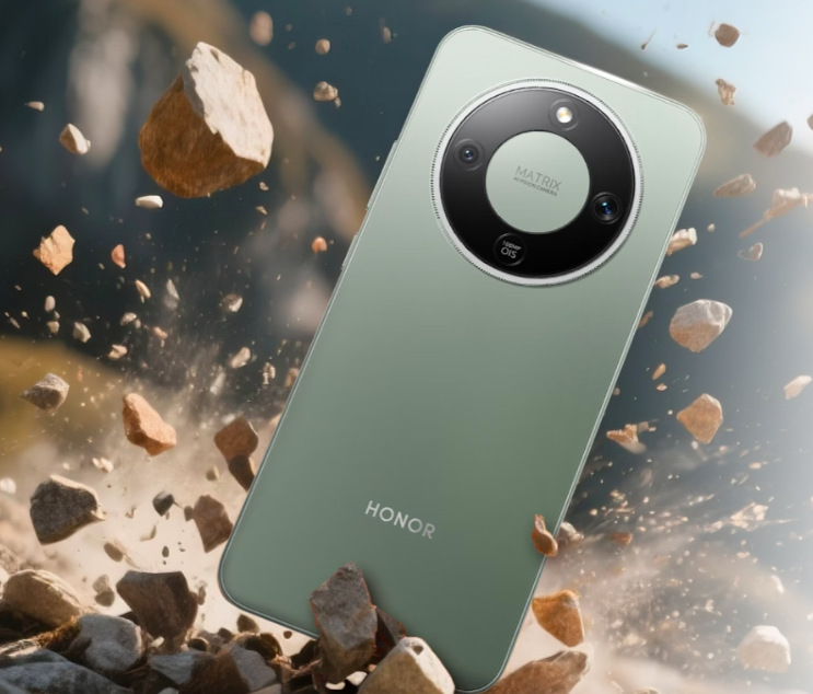 Mobilní telefon HONOR Magic8 Lite 5G 8 GB / 256 GB hnědý Odolná konstrukce mobilního telefonu HONOR Magic8 Lite 5G při pádu na zem