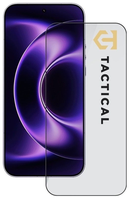Tvrzené sklo Tactical na Xiaomi 17 Ultra, černá barva