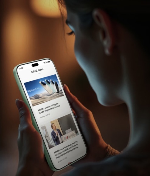 Detail obrázku smartphonu ve tmavém prostředí.