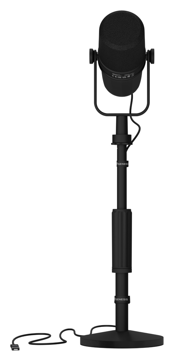 Mikrofon Genesis Radium 750D, USB/XLR černý Genesis Radium 750D se stojanem Thulium