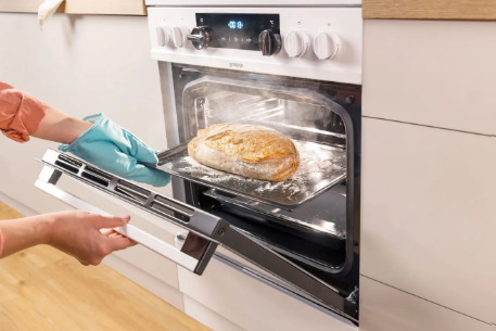 Kombinovaný sporák Gorenje Advanced KS5351WF ExtraSteam bílý Pára