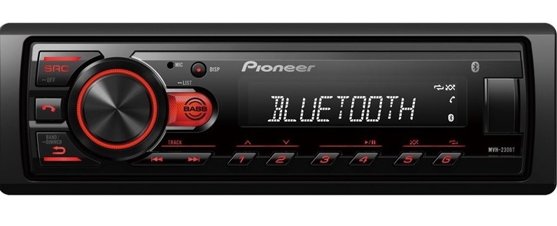 Autorádio Pioneer MVH-230BT černé Autorádio Pioneer MVH-230BT černé