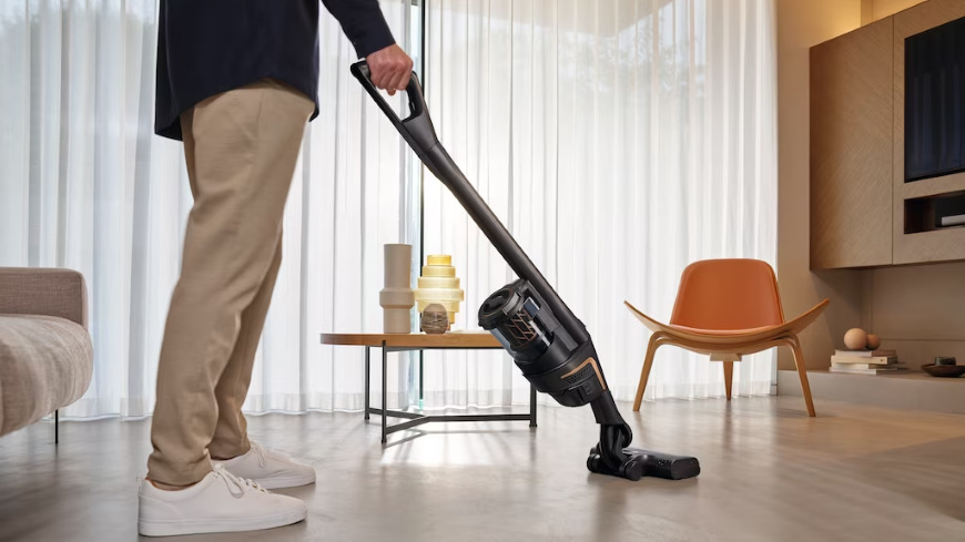 Tyčový vysavač Miele Triflex HX2 Blue Pulse Lotosově bílá