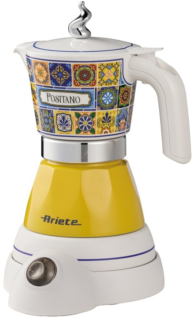 Moka konvice Ariete Positano ART 1358/PO žlutý Ovládání konvice pomocí jediného tlačítka.