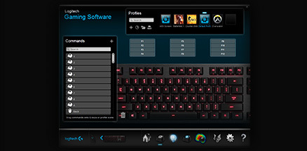 Klávesnice Logitech Gaming G413, bílé podsvícení, US stříbrná