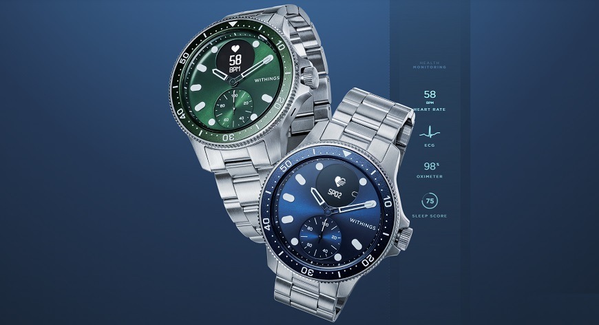 Chytré hodinky Withings Scanwatch Horizon - Special Edition 43mm modré Withings Scanwatch Horizon Special Edition