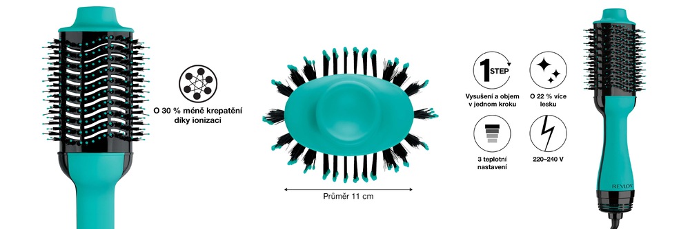 Vlasový kartáč Revlon One-Step Volumizer RVDR5222MUKE, mint