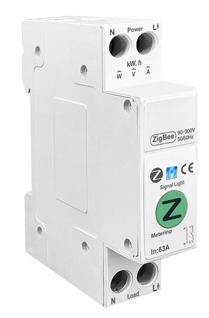 Modul IMMAX NEO SMART elektronický jistič jednofázový 1-63A, měření spotřeby, Zigbee 3.0, Tuya
