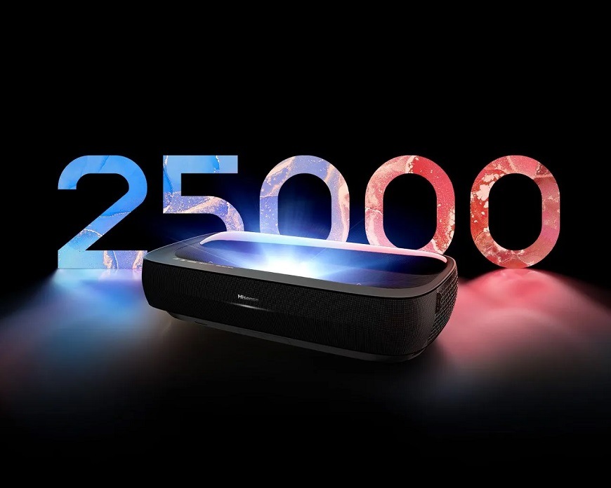 Laser TV Hisense 100L9HD Laser Smart TV Hisense 100L9H, černá, dlouhá životnost