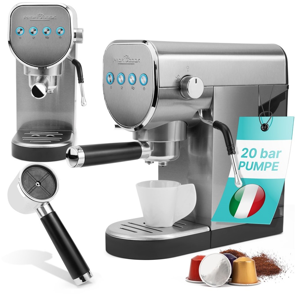 Pákový kávovar Profi Cook ES-KA 1265 nerez Pákový kávovar Profi Cook ES-KA 1265 nerez