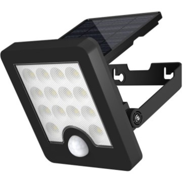 Reflektor Top Light Heleon, solární, PIR, 5W, 4000K, 3 fukční režimy černé