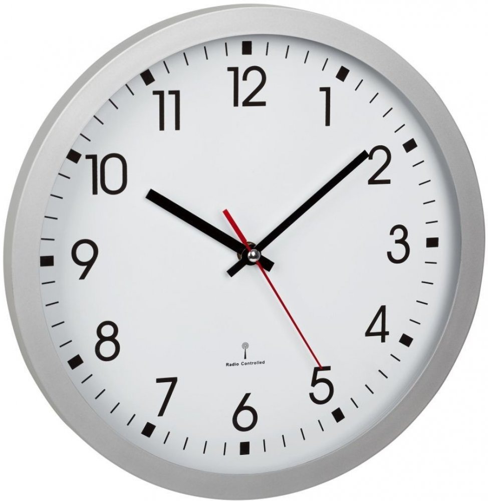 Nástěnné hodiny TFA 60.3522.02 stříbrné