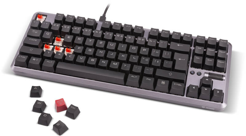 Klávesnice YENKEE YKB 3001CZ ZEROz černá/stříbrná