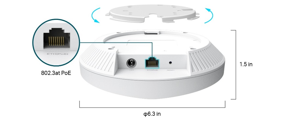 Přístupový bod (AP) TP-Link Festa F65, Wi-Fi 6 AX3000 AP bílý