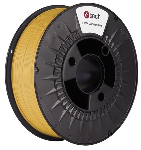 Tisková struna C-Tech o průměru 1,75 mm, žlutá barva