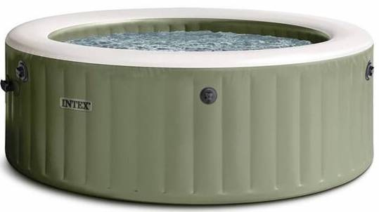 Vířivka Intex PureSpa Bubble Massage 28428NP v zeleném provedení s nafukovací konstrukcí a kruhovým tvarem