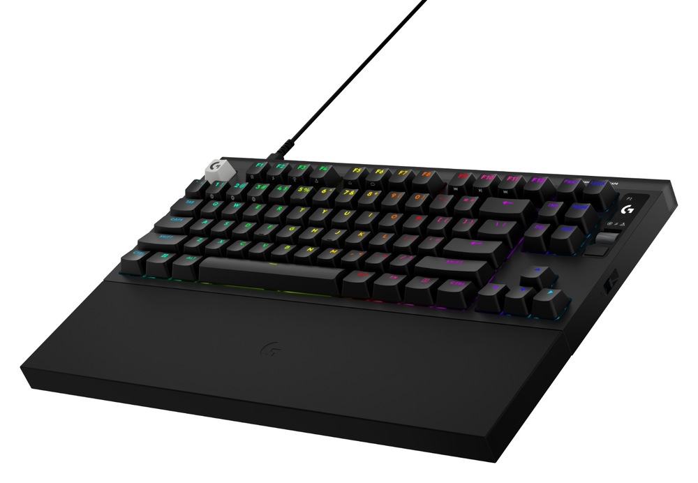 Klávesnice Logitech PRO X2 RAPID, US INT'L černá Klávesnice Logitech PRO X2 Rapid s opěrkou zápěstí a RGB podsvícením
