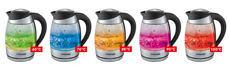 Rychlovarná konvice Concept RK-4060 nerez/sklo Concept RK-4060