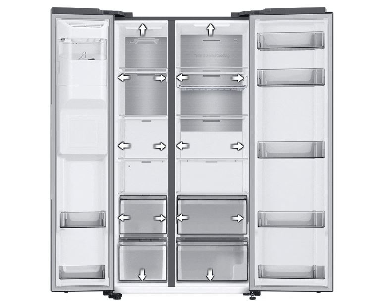 Americká lednice Samsung RS68A8841B1/EF černá/nerez Americká lednice Samsung RS68A8841B1/EF černá/nerez