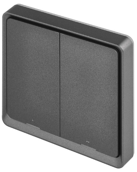 Vypínač EMOS GoSmart IP-2002ZB, ZigBee 3.0, 2-tlačítkový šedý Vypínač EMOS GoSmart IP-2002ZB, ZigBee 3.0, 2-tlačítkový - šedý